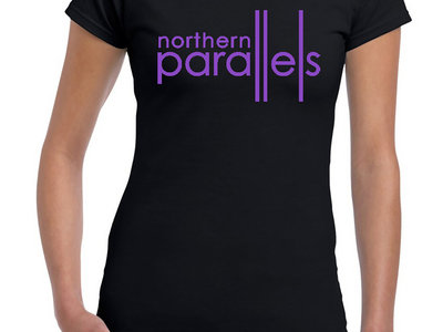Northern Parallels Women's Black Tee / Purple Logo main photo
