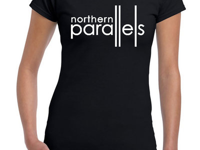 Northern Parallels Women's Black Tee / White Logo main photo