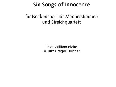Six Songs Of Innocence main photo