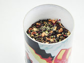 Loose tea tin with artwork and download photo 