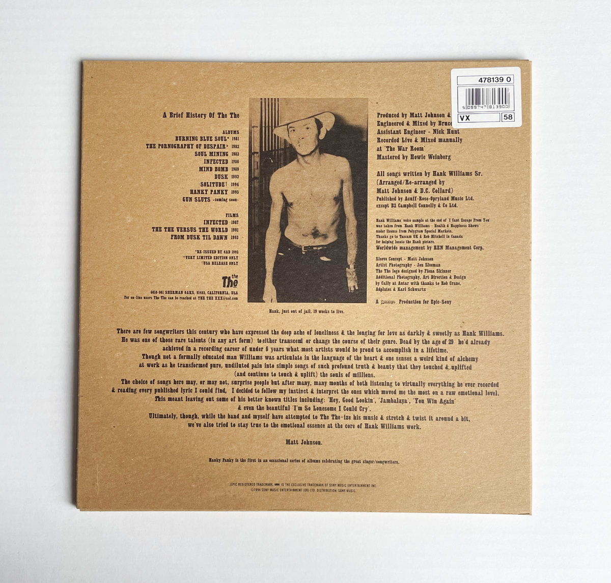 The The / Hanky Panky (10インチ・アナログ盤２枚組) Rare 'Hanky Panky' 10