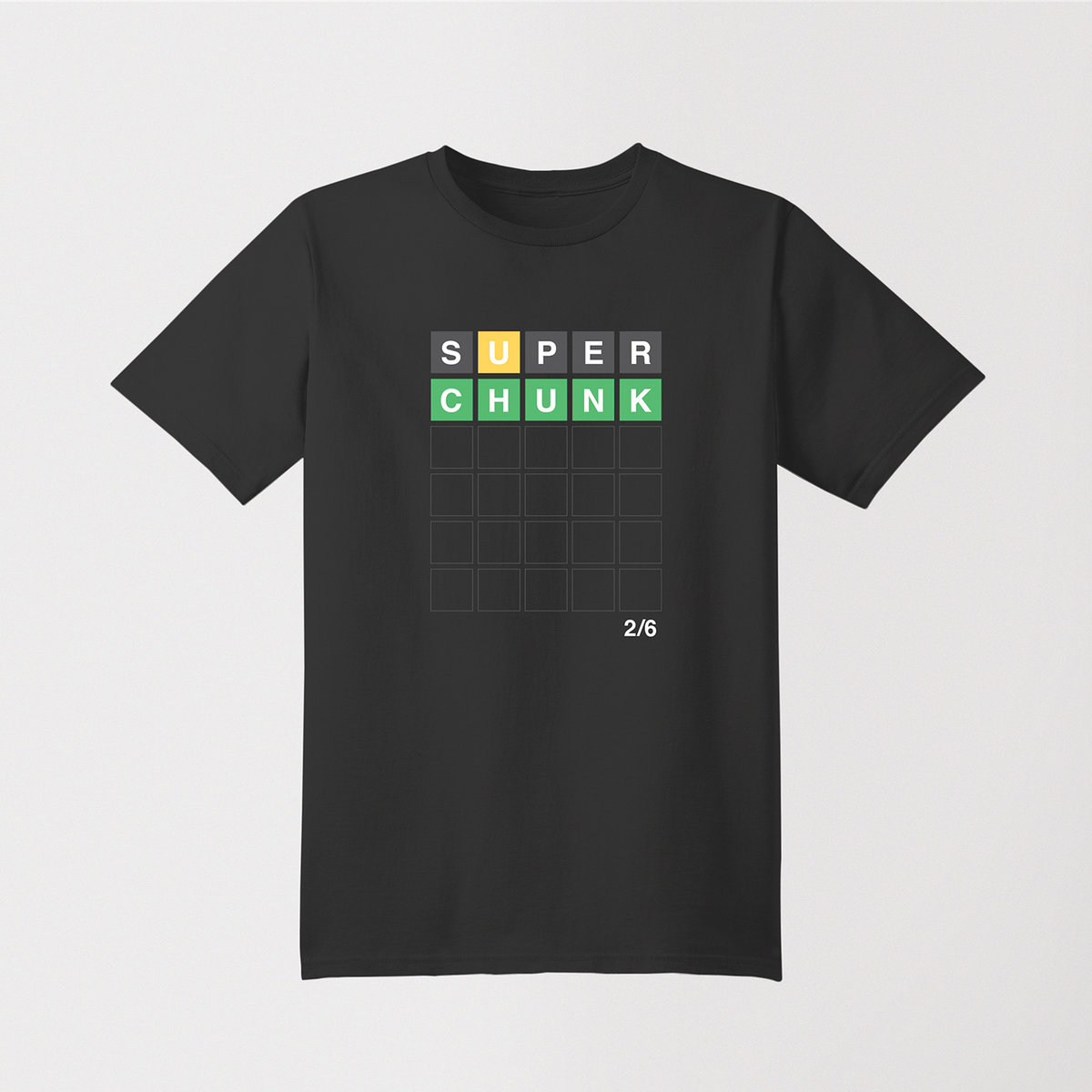 Word Puzzle T-shirt (Black) | Superchunk