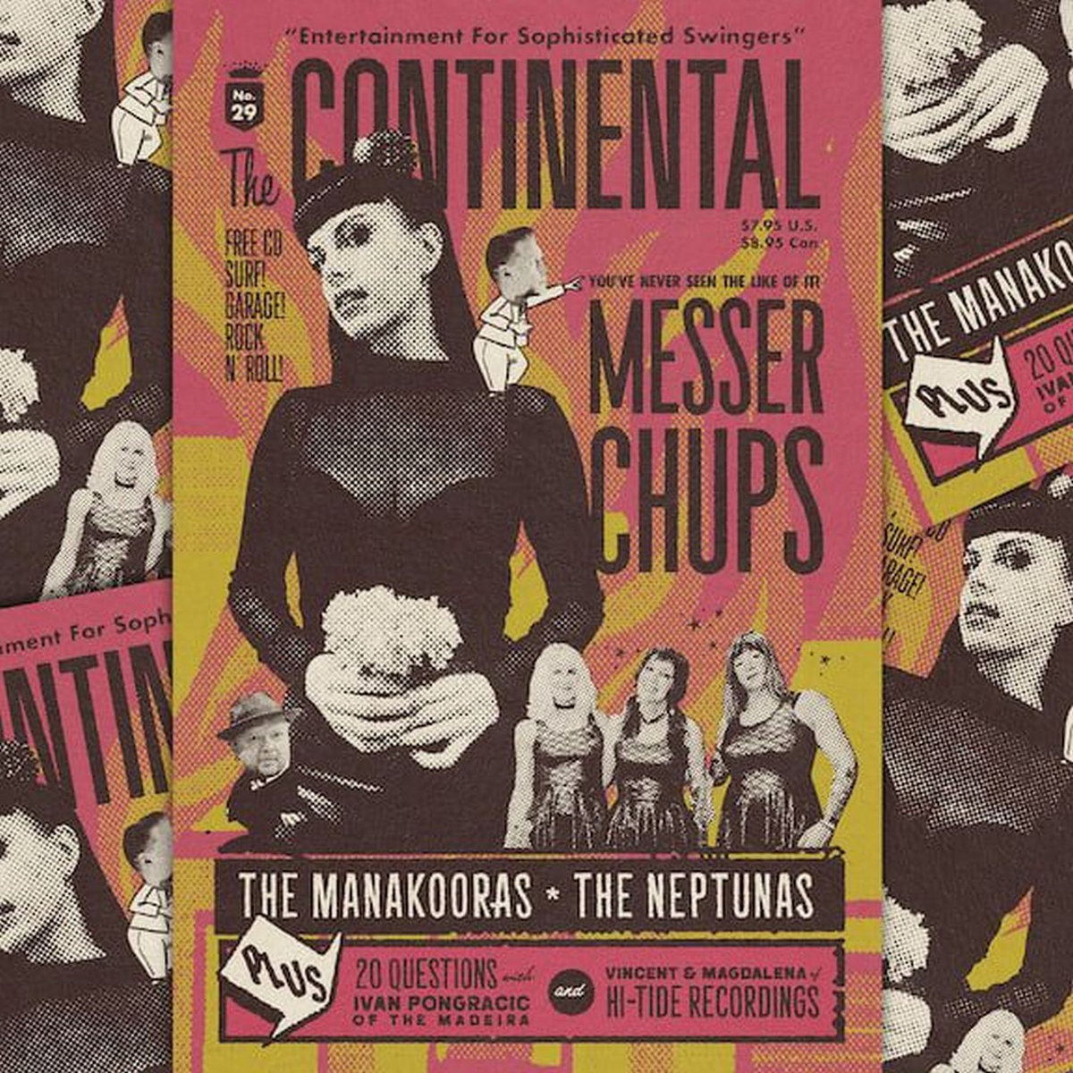 The Continental magazine with MESSER CHUPS 5-page COVER feature +