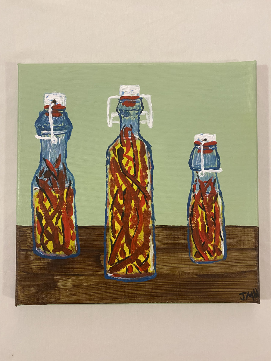 Original acrylic art on 10" x 10" canvas Marc Harding