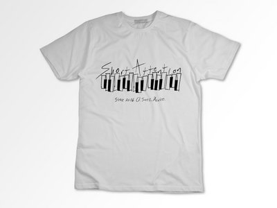 Short Attention Records Piano T Shirt - White main photo