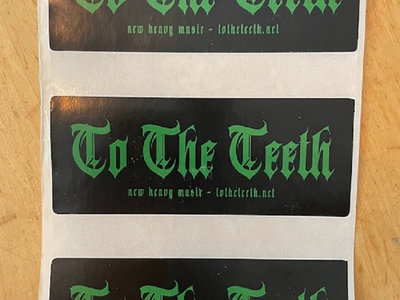 3 To The Teeth logo stickers main photo