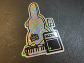 Mount Pappy "Solo Gig" sparkly die-cut sticker photo 