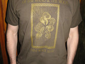 :Of The Wand & The Moon: ‎– Shine Black Algiz T-Shirt (Golden on Brown / Golden on Black) photo 