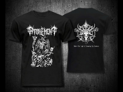 ATONEMENT T-shirt  " Where the light is devouring by Darkness " main photo