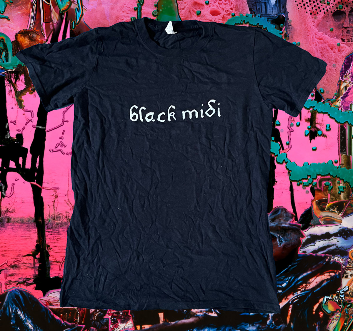 black midi" hand painted t shirt - 2018 - Small | black midi