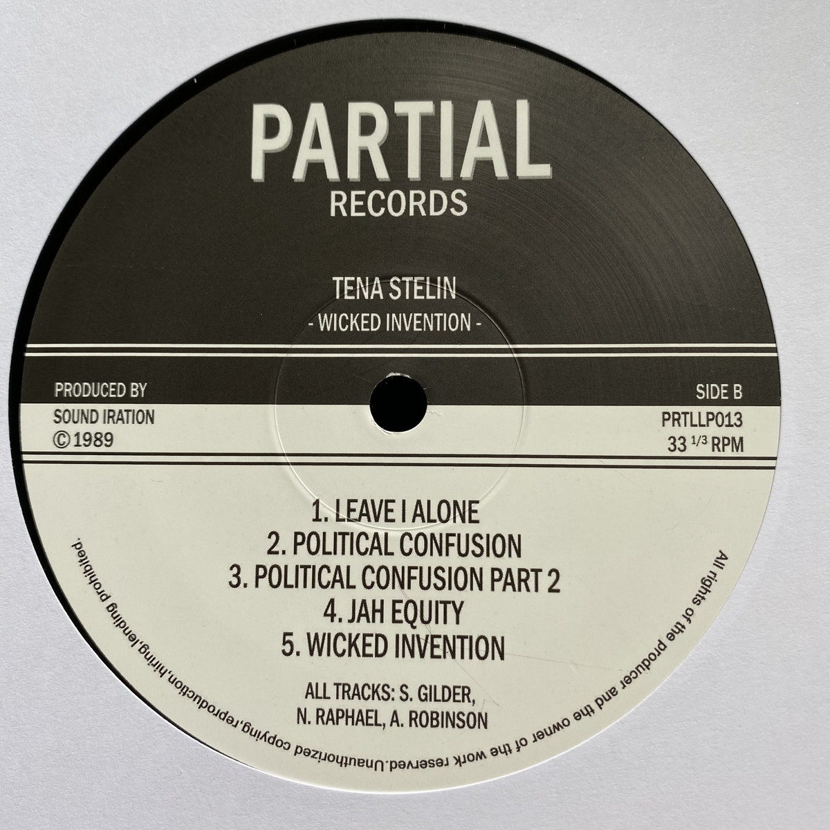 Wicked Invention | Tena Stelin / Sound Iration | Partial Records