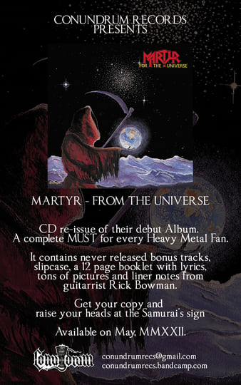 For the Universe | Martyr | Conundrum Records