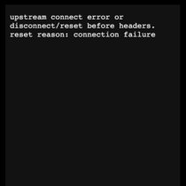ea upstream connect error