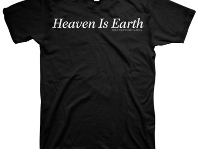 Self Defense Family "Heaven Is Earth" Black T-Shirt main photo