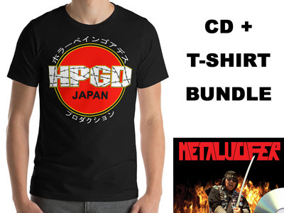 HPGD Japan T-Shirt T-Shirt + Metalucifer - Heavy Metal Ninja (American Assault) CD Bundle main photo