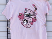 Pink "Juice Box Cat" T-shirt photo 
