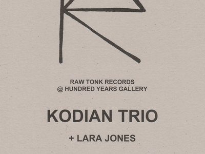 Ticket for Kodian Trio + Lara Jones 17th July main photo