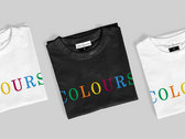 Embroidered White 'COLOURS' Tee (True Colours 20th Anniversary) photo 