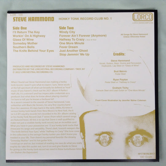 Honky Tonk Record Club No. 1 | Steve Hammond | Lorchestral