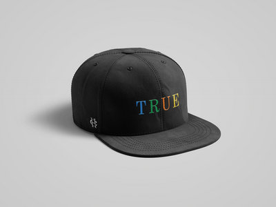 Embroidered Black 'TRUE' Cap (True Colours 20th Anniversary) main photo