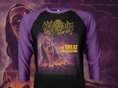 HEADS FOR THE DEAD - The Great Conjuration Album Artwork Baseball T-shirt (Limited to 30 nos.) main photo