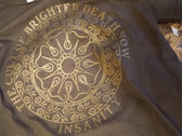 Brighter Death Now – Insanity T-Shirt (Embossed Black on Black) photo 