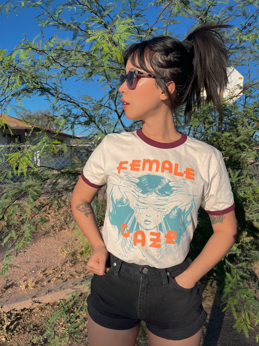 FEMALE GAZE RINGER TEE female gaze