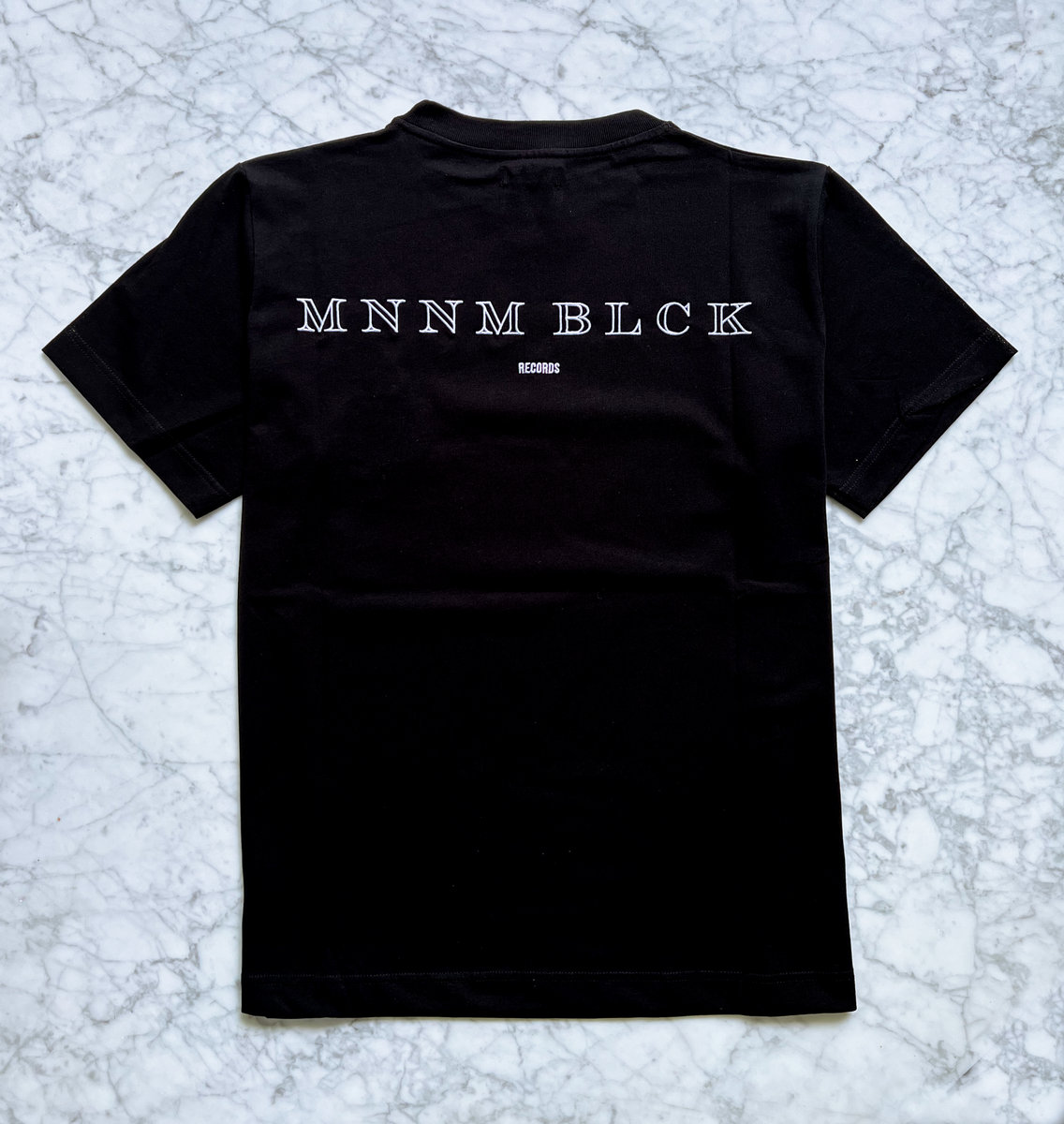 Monnom Black White on Black Embroidered T-shirt - PRE ORDER Monnom Black White on Black Embroidered T-shirt - PRE ORDER