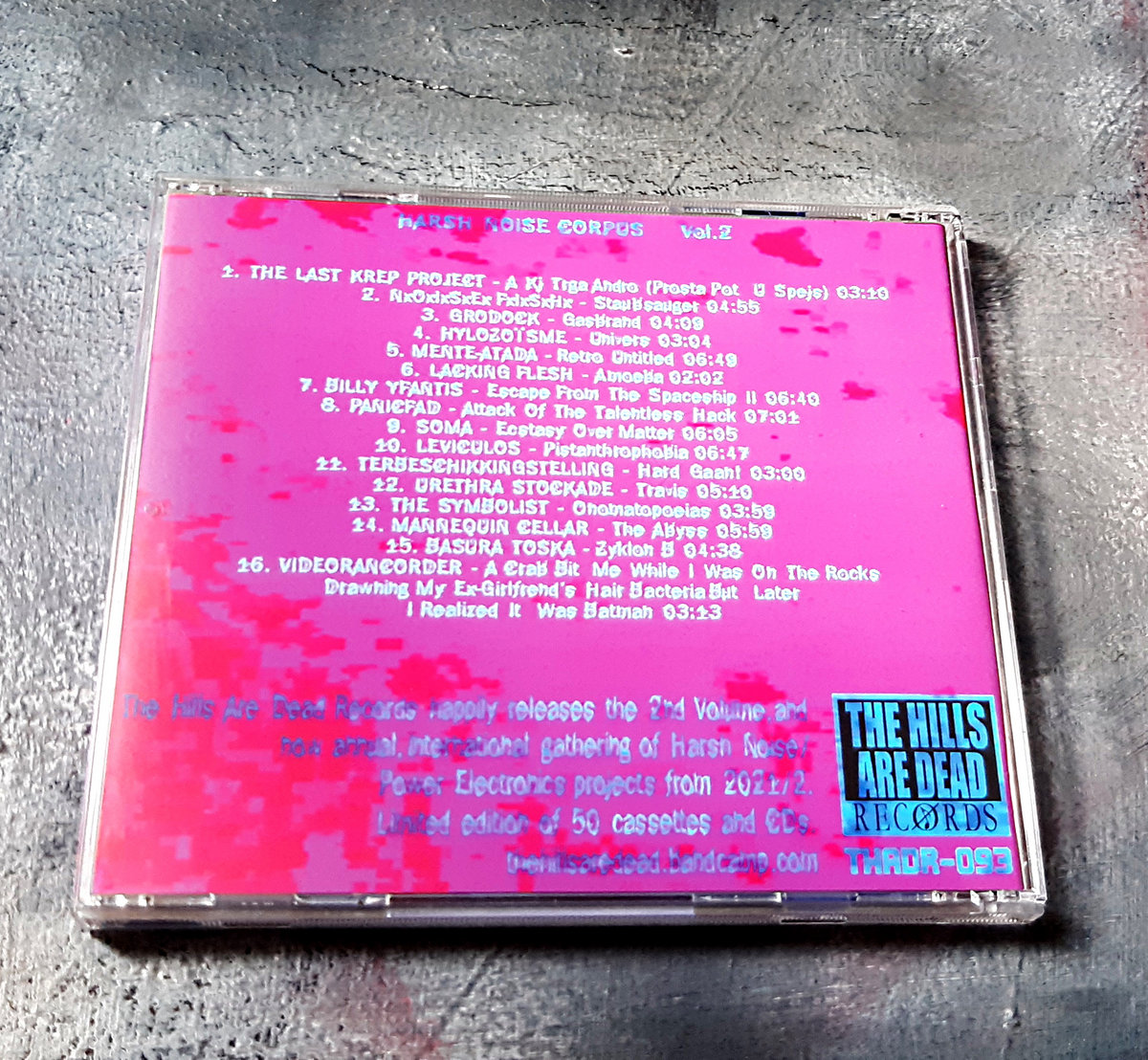 HARSH NOISE CORPUS Vol . 2 V/A THE HILLS ARE DEAD Records