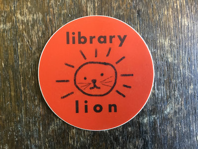 library lion sticker main photo