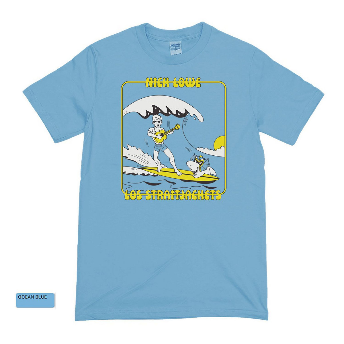 ミュージシャン Nick Lowe Shirt S size Nick Lowe & Los Straitjackets - Surfing T-Shirt | Nick Lowe