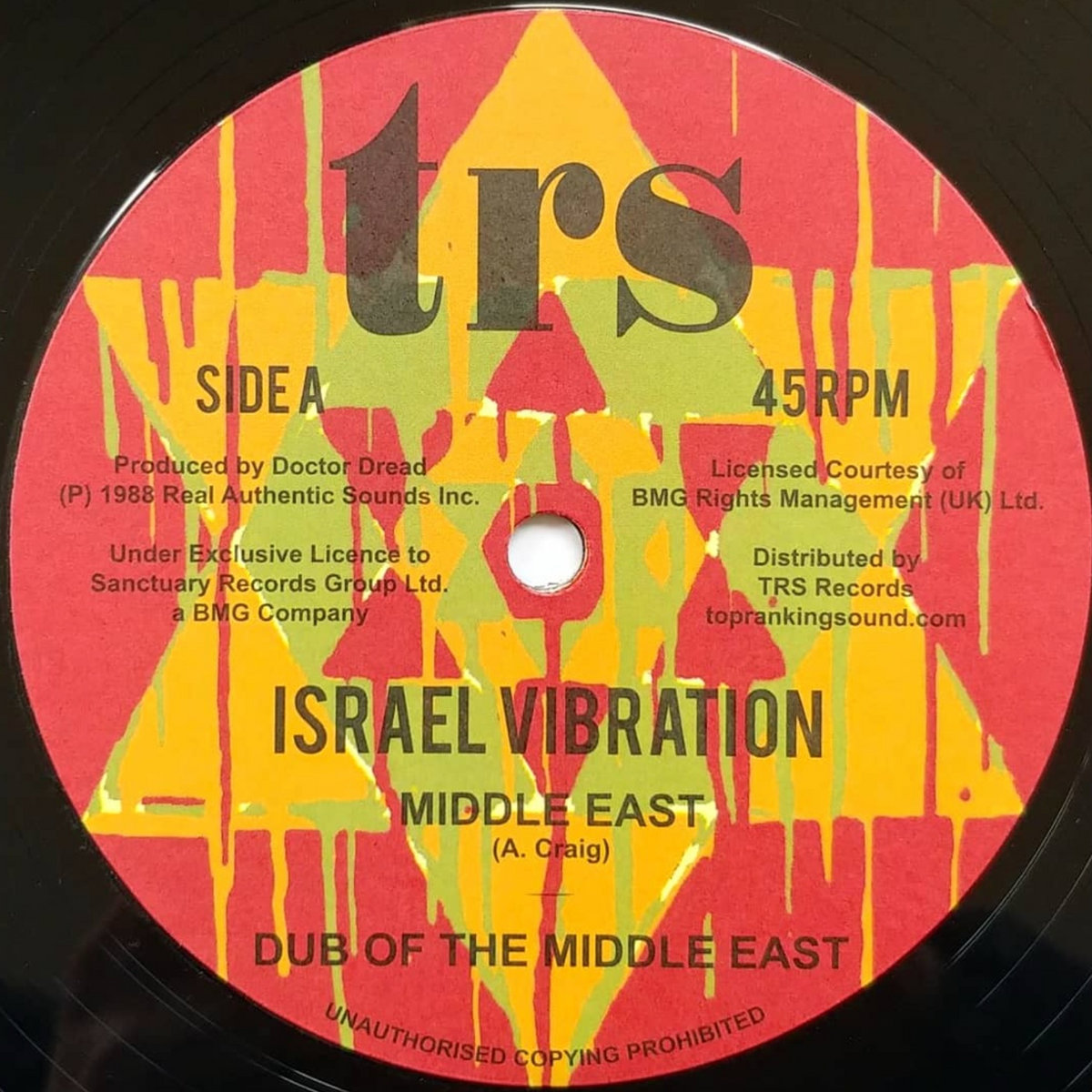ISRAEL VIBRATION - Middle East / Greedy Dog | TRS Records
