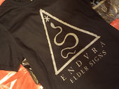 Endvra – Elder Signs T-Shirt (Silver on Black) photo 