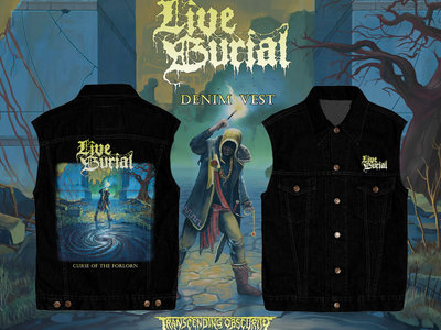 LIVE BURIAL - Curse Of The Forlorn Artwork Denim Vest main photo