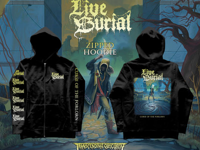 LIVE BURIAL - Curse Of The Forlorn Album Artwork Zipped Hoodie main photo