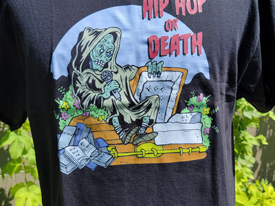 Blue moon Hip Hop or Death Black T-Shirt main photo