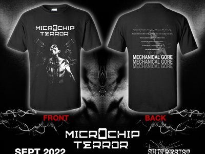 MICROCHIP TERROR ‘Mechanical Gore’ T-Shirt PRE-ORDER main photo