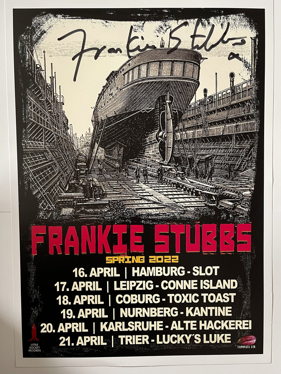 Frankie Stubbs 2022 Acoustic Tour Poster Print