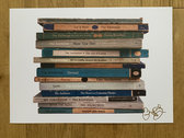 "The Art of Losing" Signed Book Stack Art Print photo 