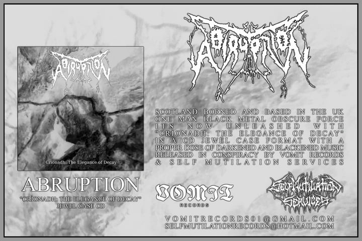 Crìonadh: The Elegance of Decay | Abruption | Self Mutilation Services