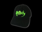 Zetra Embroidered Cap (Black Cap with Green Logo) photo 