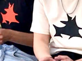 Camiseta símbolo negro-naranja photo 