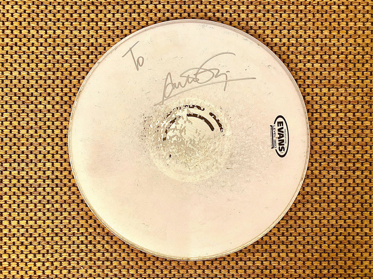 Signed Drum Head Anton Fig