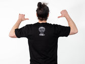 The Scribes Logo T-Shirt - Black - Quill Equipped Logo on back photo 