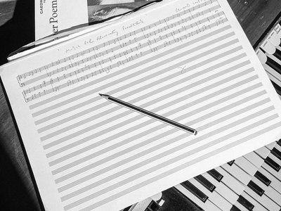 Hand-written Manuscript - Limited Edition, Music For Growing Flowers, Piano score A3 - SIGNED + DEDICATION main photo