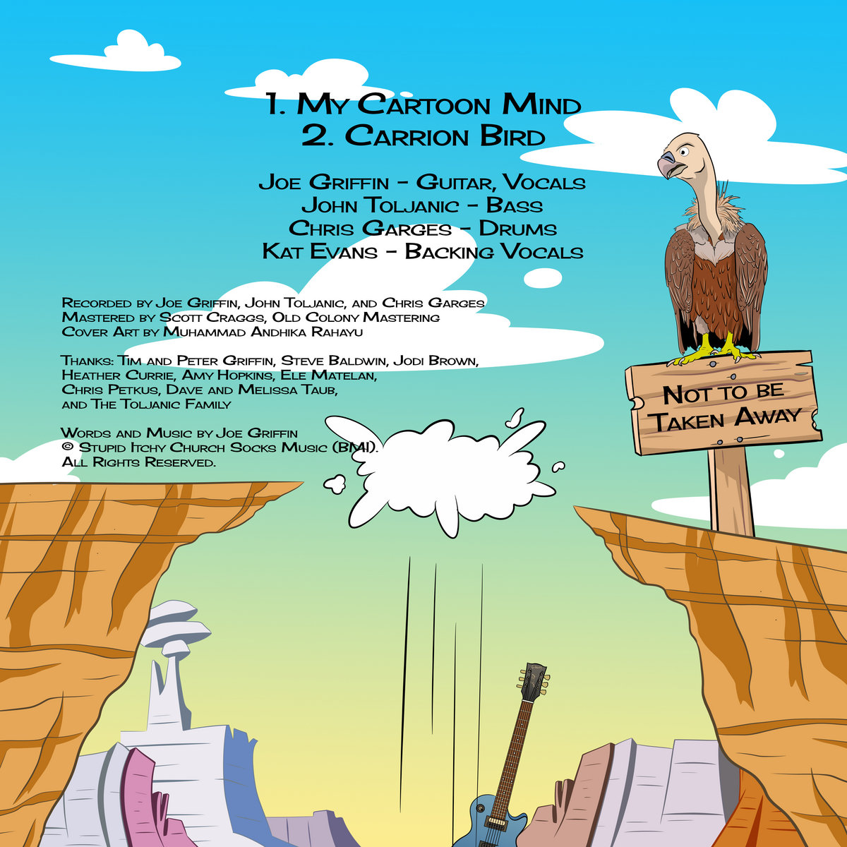 My Cartoon Mind/Carrion Bird single | Joe Griffin