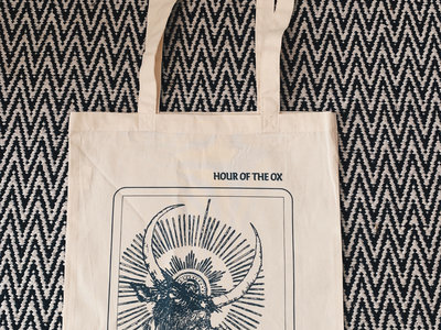 HOUR OF THE OX NATURAL TOTE BURNT DARK GREY main photo