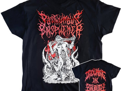 Drowning in Brutality official T-Shirt Red Art/Slogan main photo