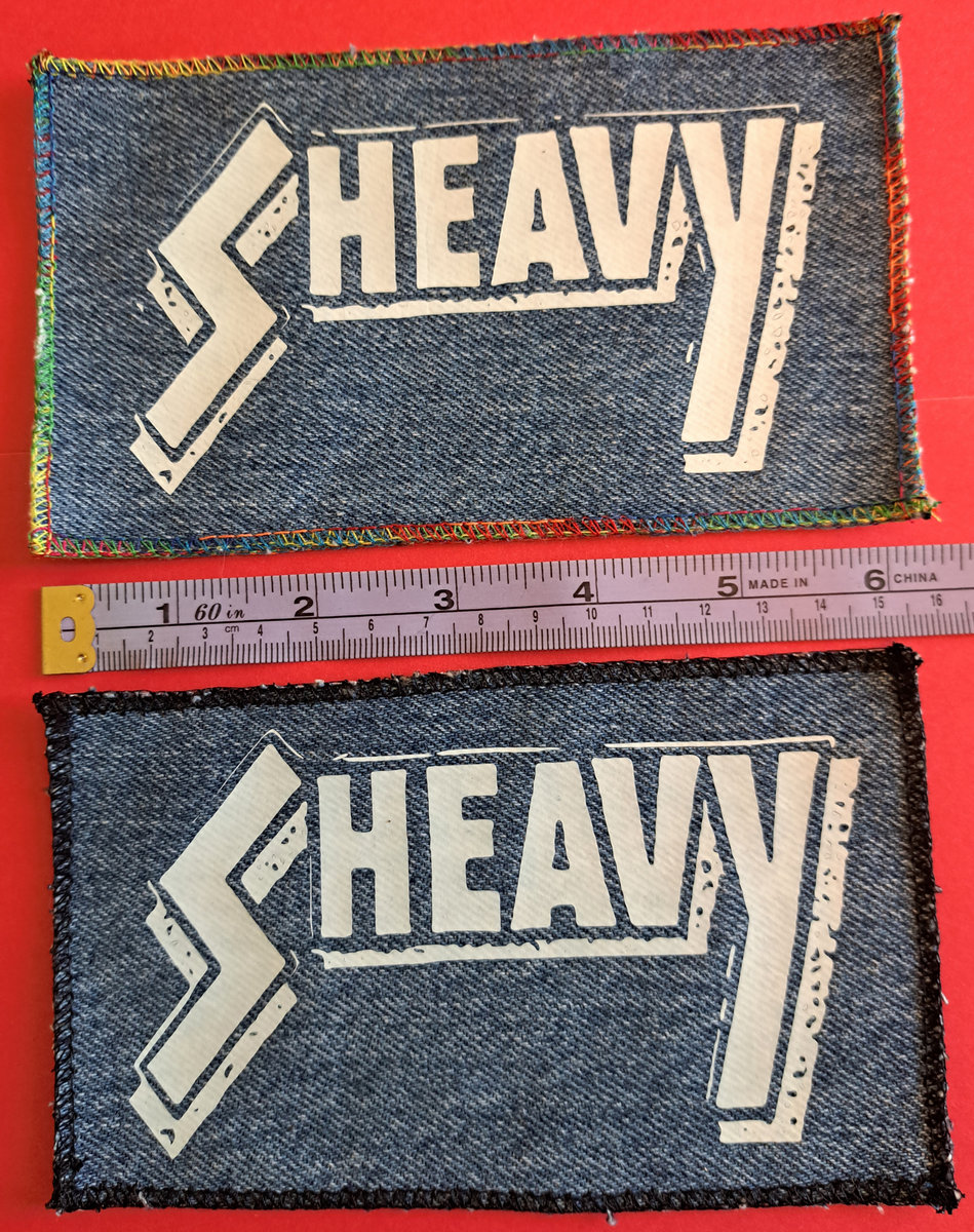 Denim Sew on Patch Classic logo sHEAVY