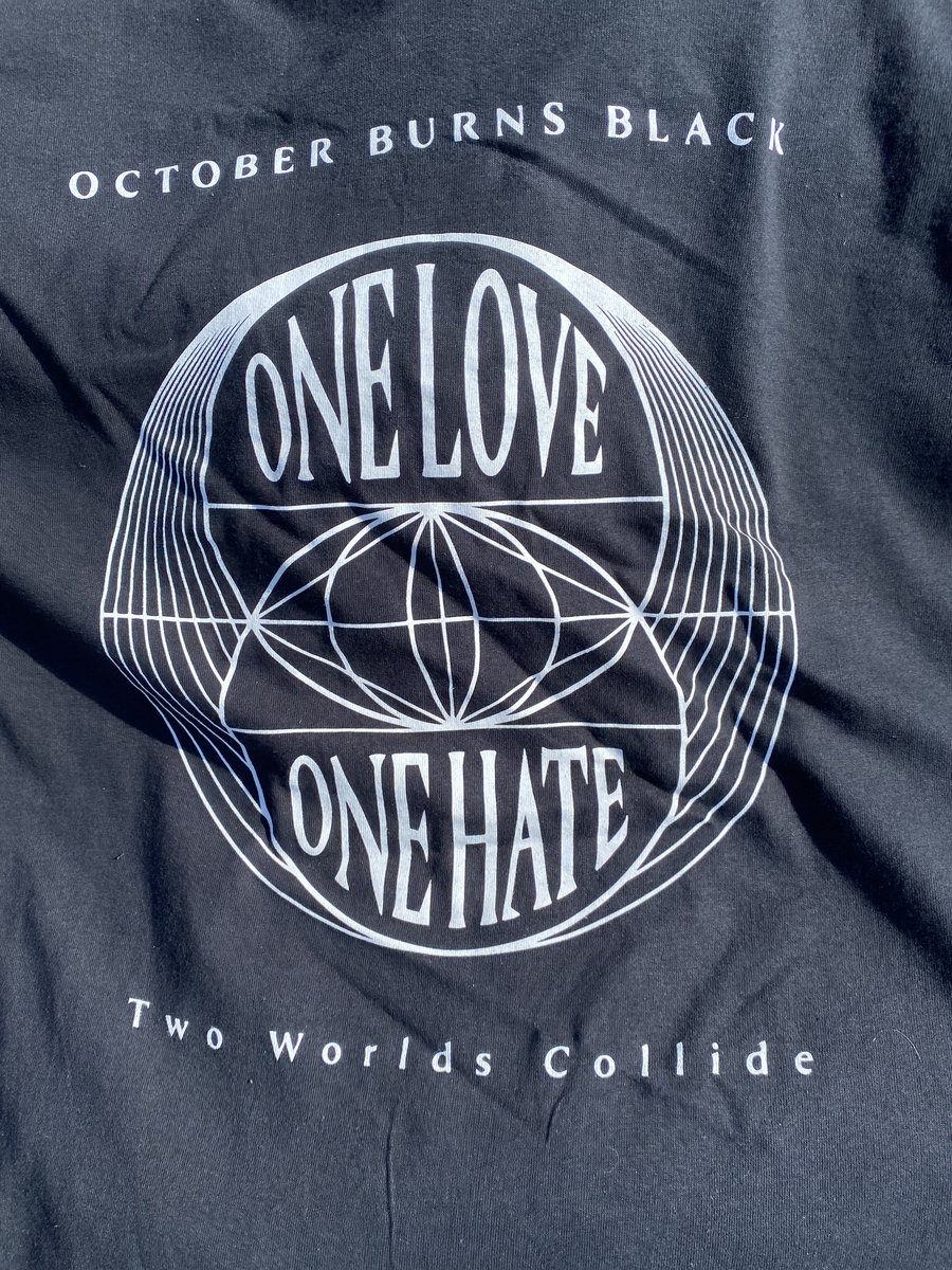 Two Worlds Collide TShirt | October Burns Black